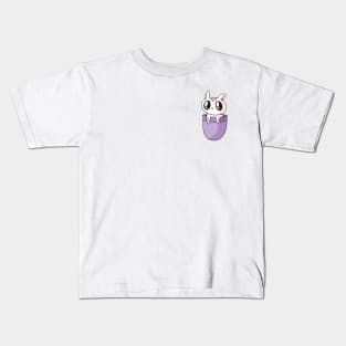 Cute Cat in Pocket Kids T-Shirt